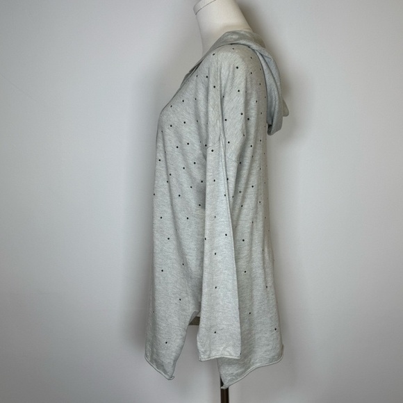 Nic + Zoe Soft Gray Twinkle Pullover Cashmere Cotton Blend Women’s Size Small - Picture 3 of 7